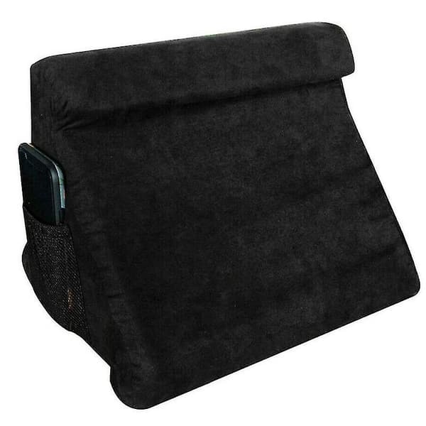 Ergonomisk Design Knästöd för Böcker & Surfplattor, Lättskött Mjuk Surfplattehållare med Justerbart Nackstöd, Portabelt Lättviktsstativ för