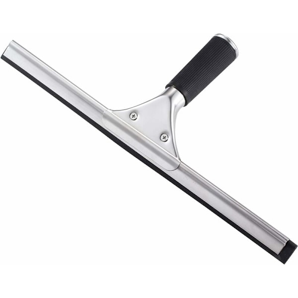 Duschfönster-Squeegee, Rostfritt Stål, Hushållsvattenrengörings-Squeegee, Torkare för Badrumsfönster, 40 cm.