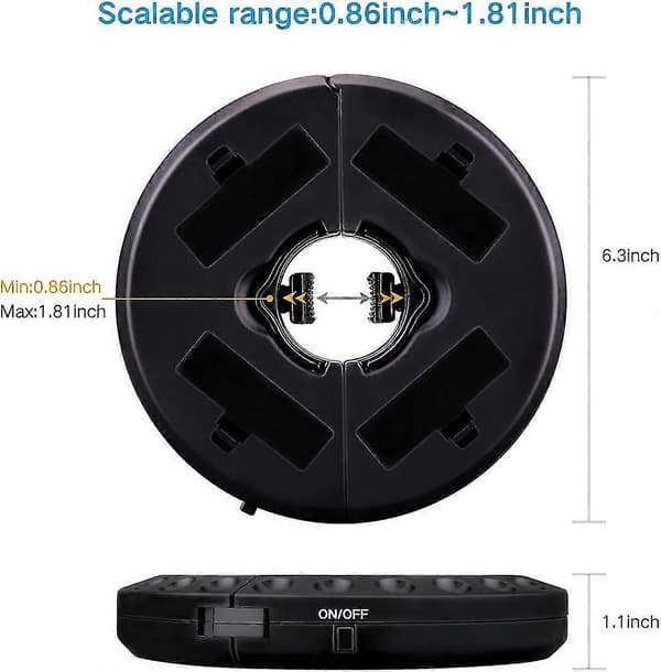 Lys til terrasseparasol paraplylys 3 lysstyrketilstande 28 LED-lys ved 220 Lux - 4 x AA batteridrevet, lysstav paraply til terrasseparasoller