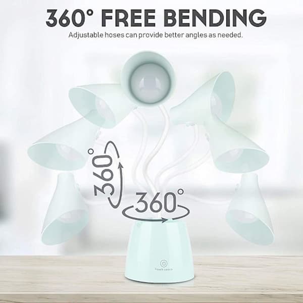 Skrivebordslampe Barn, LED Dimbar 24 LED Øyevennlig Bordlampe