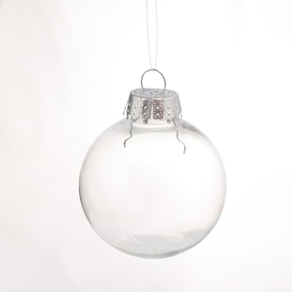 6st Delikat Transparent Kulpynt Plast Dekorativ Kulset S