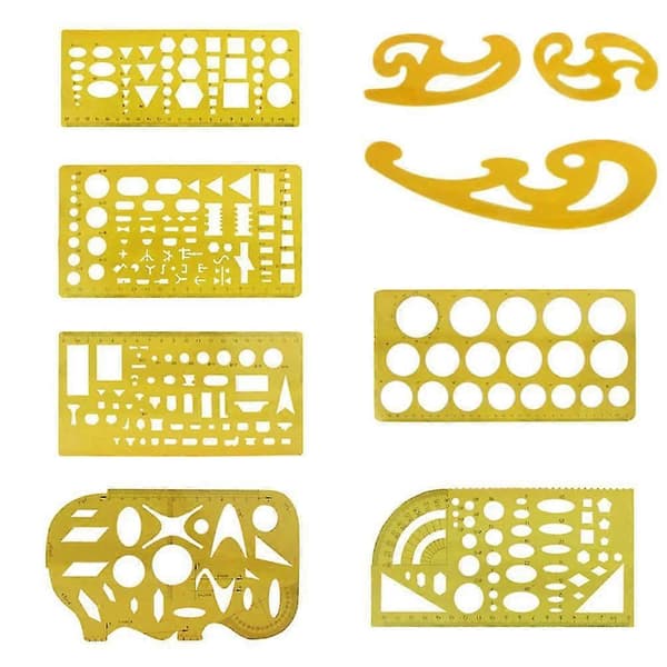 Cirkelstencil Anteckningsbok Stenciler Cirkelmätlinjaler Mandala Stenciler Scrapbooking Planner Stenciler DIY Plaststencil