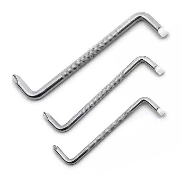3-pack Offset Spårskruvmejselset med Magneter Z-typ Skruvmejsel med Phillips och Platthuv PH3/PH2 PH2/PH1 PH2/SL6