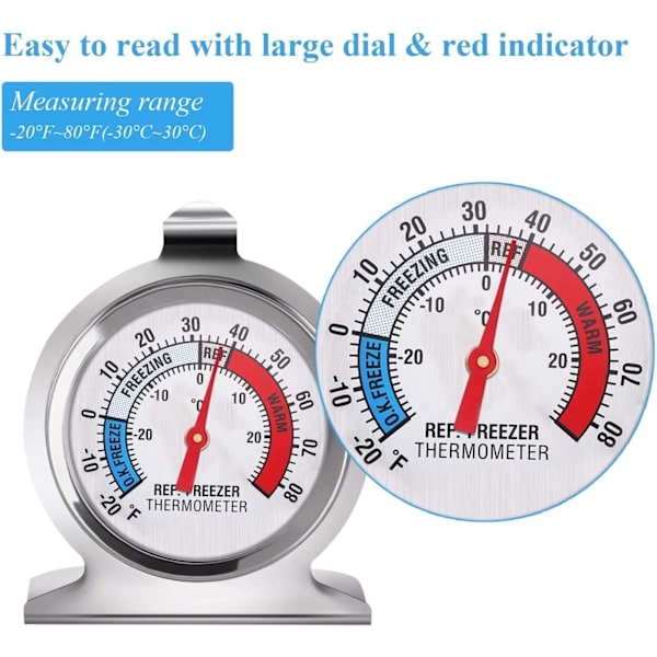 Frysetermometre, kjøleskapstermometre, temperaturtermometer