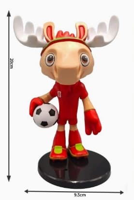 FIFA World Cup 20 cm rensdyrmaskot skrivebordsfigur trofæ B