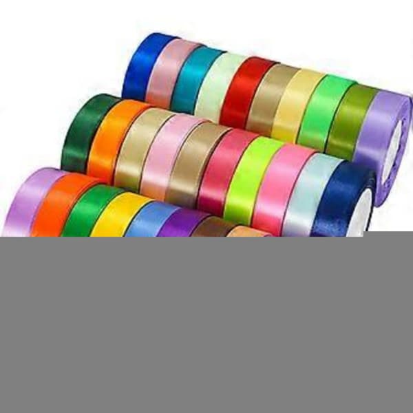 20 mm til gaveindpakning, 22,86 m dobbeltsidet satin polyesterbånd ballon-mørkeblå (lilla)