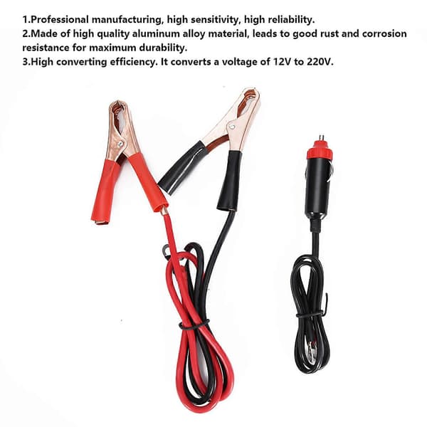 Universal 12V 24V Bil Solenergi 2000W Inverter Konverter 12V til 220V