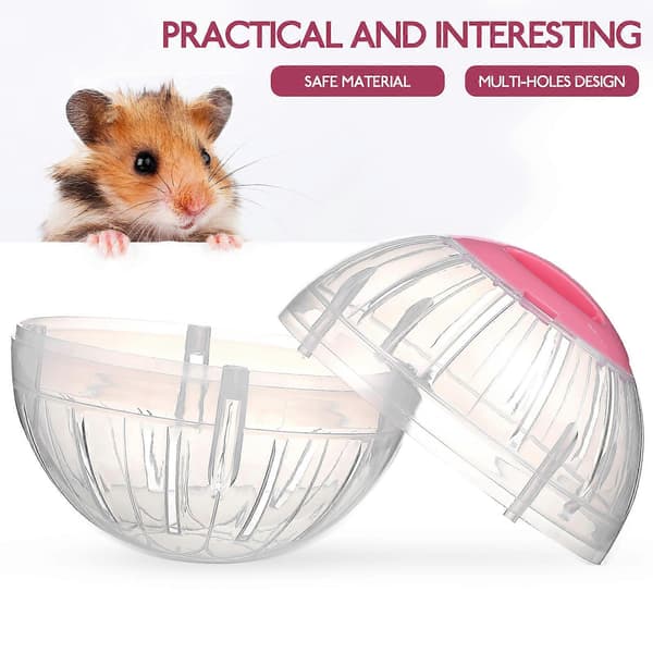 2 st Hamster Träningsbollar Små Djur Löpbollar Husdjurstillbehör Hamster Löptillbehör