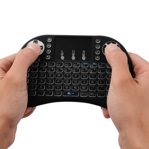 Mini Bluetooth-tangentbord (handhållet tangentbord), bakgrundsbelyst minitangentbord