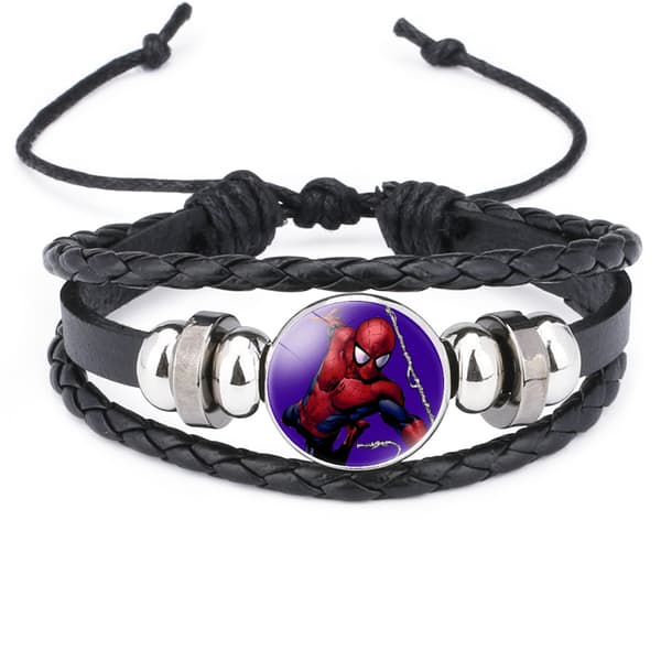 Spider-Man Logo Multi-Layer Flettet Armbånd - 12090113