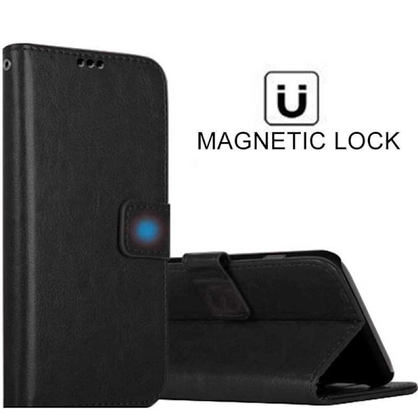 OnePlus Nord N10 Pungcover PU-læder 4-rum Sort