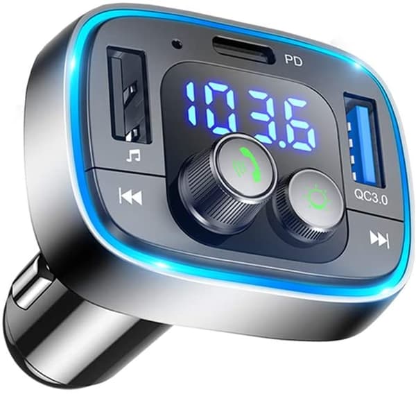 Smart køreledsager, opgraderet Bluetooth 5.3 FM-sender for problemfri forbindelse, oplev hurtig opladning og klar musikstreaming, perfekt