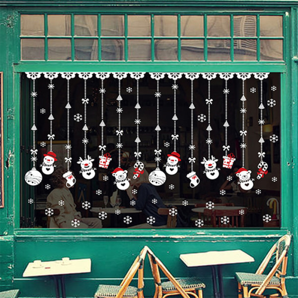 Julfönsterdekaler fönsterklistermärken Juldekorationer