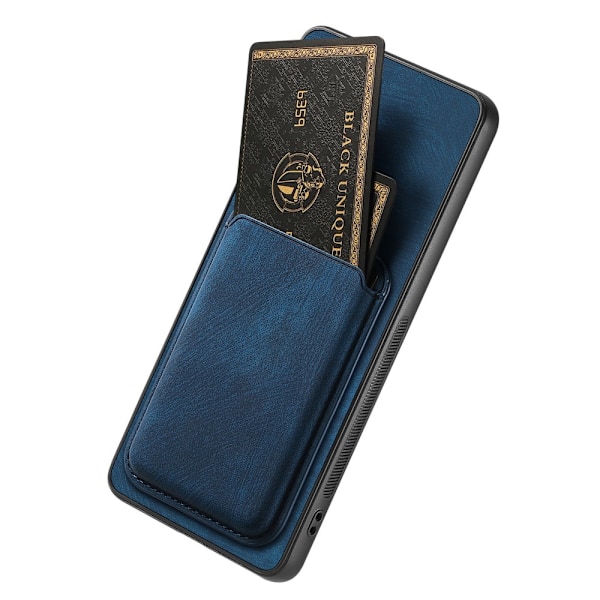 SKALO Samsung S24 PU-Läder Skal med avtagbar Magnet Plånbok - Bl Blå