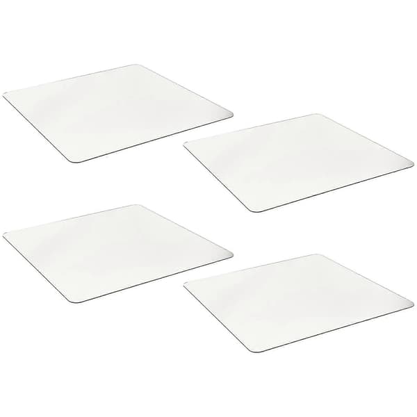 4st Väggsjälvhäftande Spegel Glaslösa Spegelplattor Splittersäker Spegeldörrspegel
