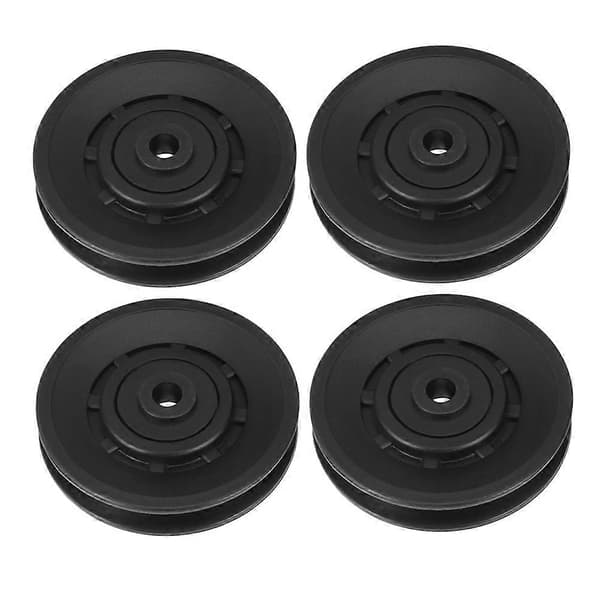 4 stk. diameter 90 mm universal slidstærk slidleje remskive til træningsudstyr (sort)