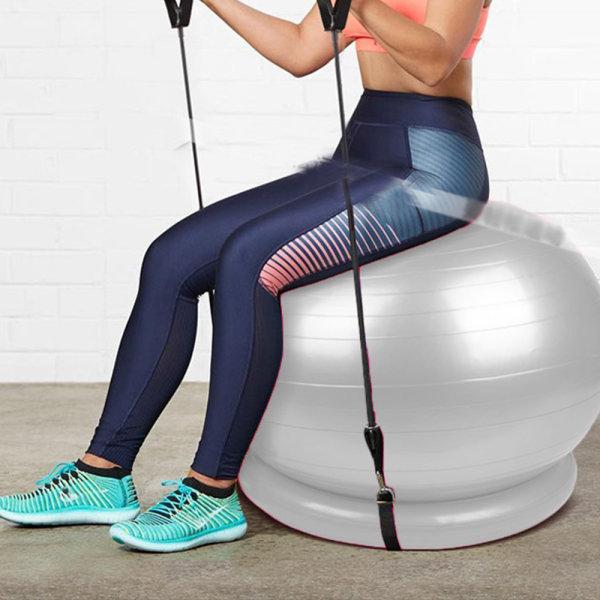 Uppblåsbar yogaboll stabilitetsringhållare - Vänd din balans