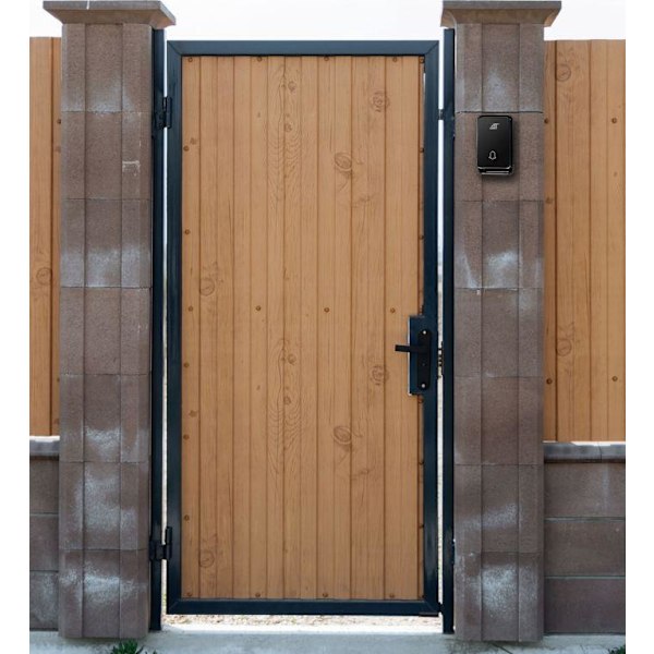 Trådlös Dörrklocka / Ringklocka - Lång räckvidd Svart