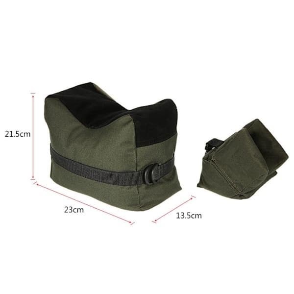 Utomhus Jakt Skytte Stöd Sandpåse Mål Fram Bak Kudde - Perfekt armégrön