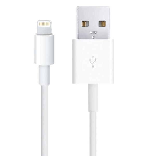 2-pakke højkvalitets hurtig Lightning-kabel iPhone 1M hvid