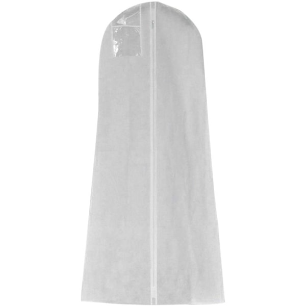 Klädförvaringsskydd, Transparenta Klädfodral, Andningsbart Material för Förvaring av Bröllopsklänning och Kostym, Non-woven Tyg med Full Dragkedja