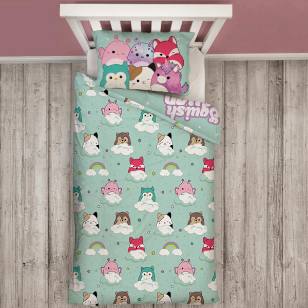 Squishmallows Bäddset Squish Squad 150x210cm multifärg