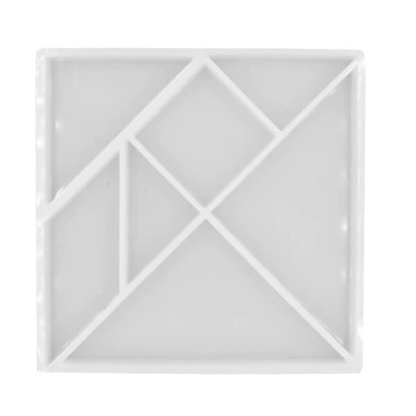 1 stk silikon Tangram-form Epoxyharpiksform DIY puslespillform
