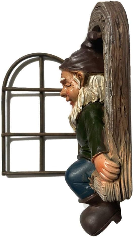GNOME-statue for utendørs hage, fehagepynt, slem G