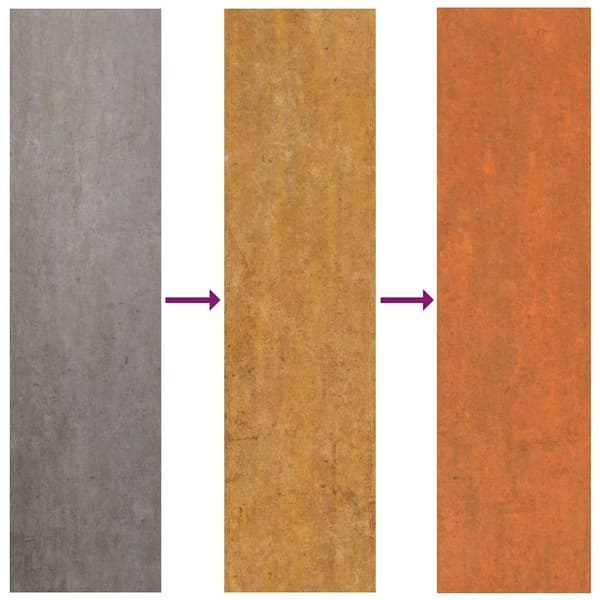 vidaXL Plantekasse rusten 100x40x45 cm, rustfritt stål, brun