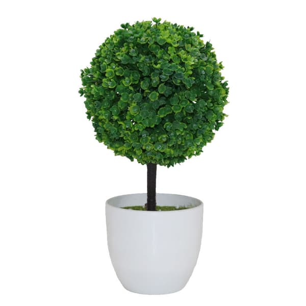 Små hvide keramiske topiary kunstige urtepotter