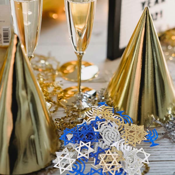 100 stk. Hanukkah Papir Konfetti Chanuka Helligdag Konfetti Bordpynt Festartikler