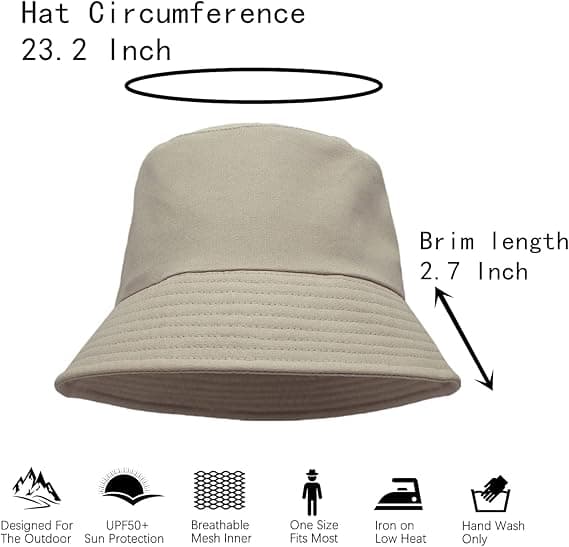 Unisex solhatt med solbeskyttelse, bred brem, bomull, hiphop-stil