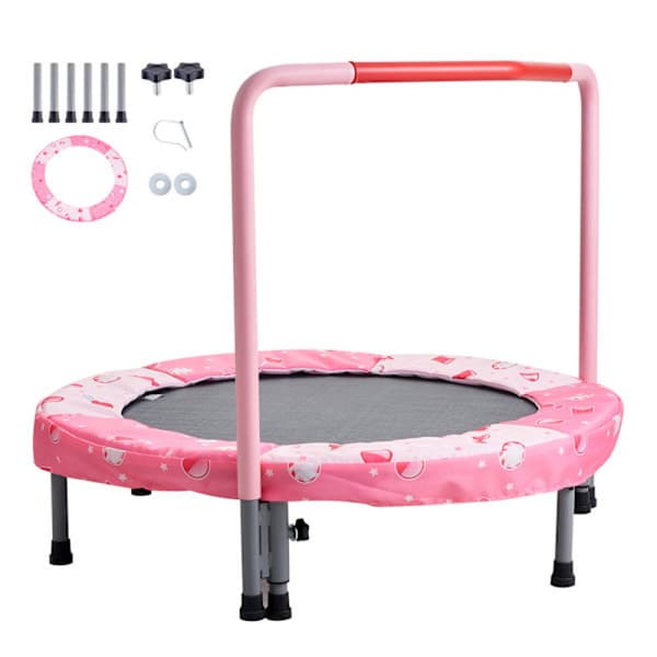 SucceBuy 36\" Trampolin til børn. Sammenklappelig Mini. Indendørs & Udendørs