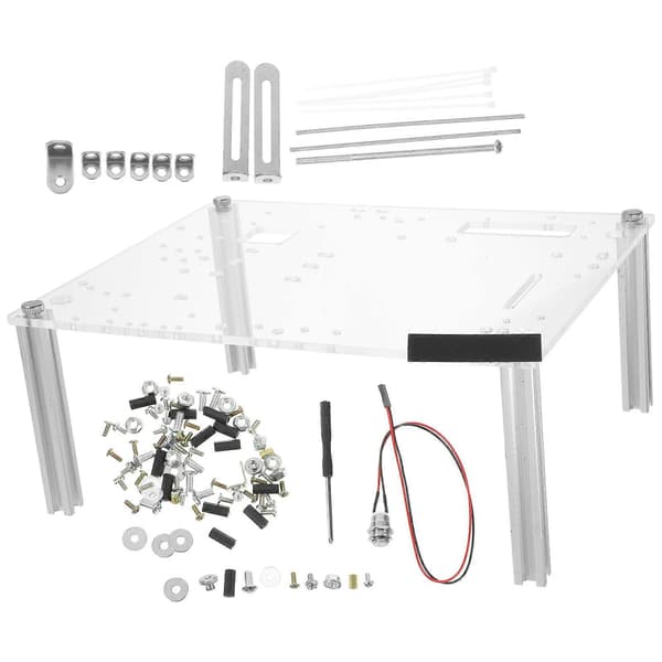 1 sæt åbent computerkabinet, åbent ramme computerkabinet ITX/UATX DIY-chassisbeslag