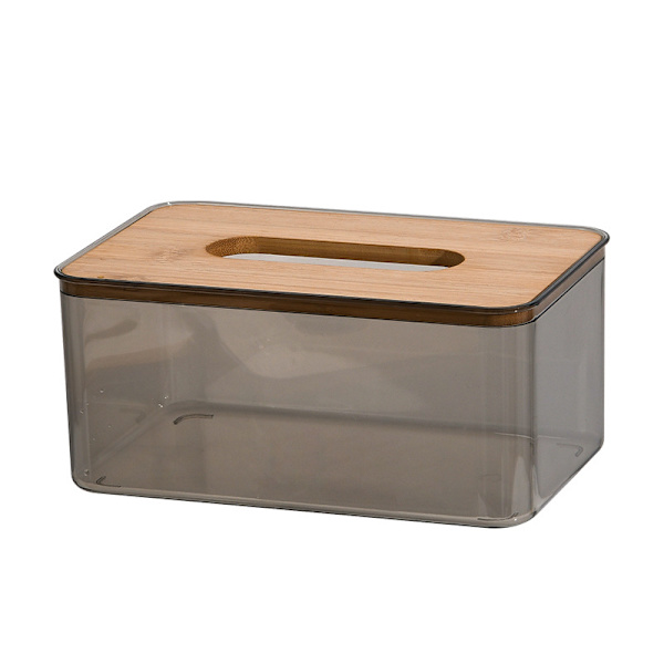 Minimalistisk näsdukslåda, modern transparent rektangulär