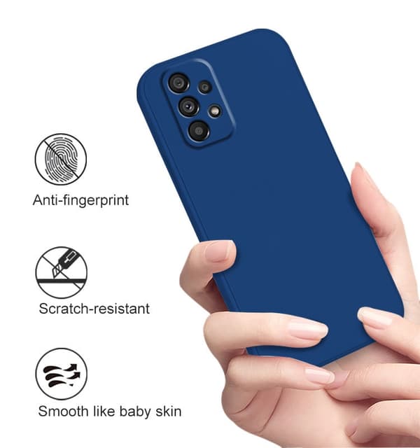 Galaxy A53, silikonikuori, mikrokuitu, vaaleanpunainen Rosa