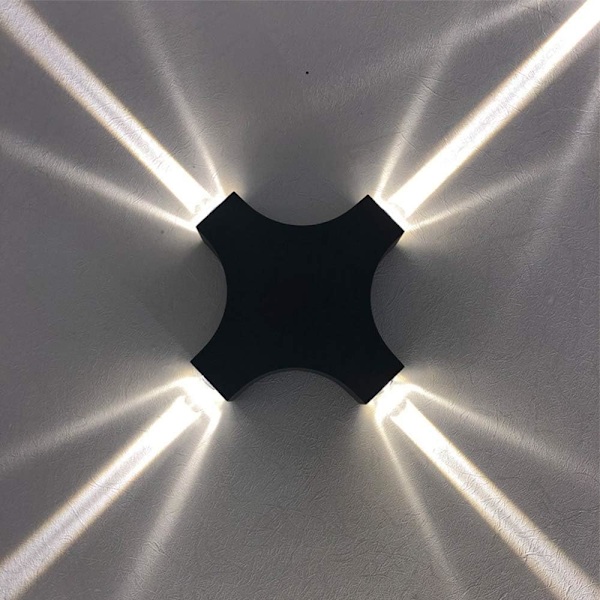 Aluminium Vägglampa för Inomhus- och Utomhusbelysning, Retro Industriell Stil Vattentät Väggmonterad Lykta med Fuktsäker Bakfärg för Uteplats