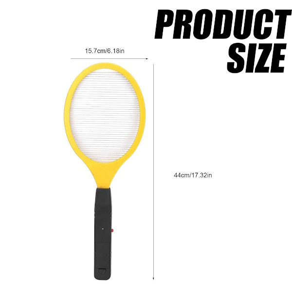 Elektrisk flugsmälla, insektsdödare med hög kvalitet som säkerställer produktens livslängd, säkert att röra nät för användning inomhus och utomhus, tennisracket