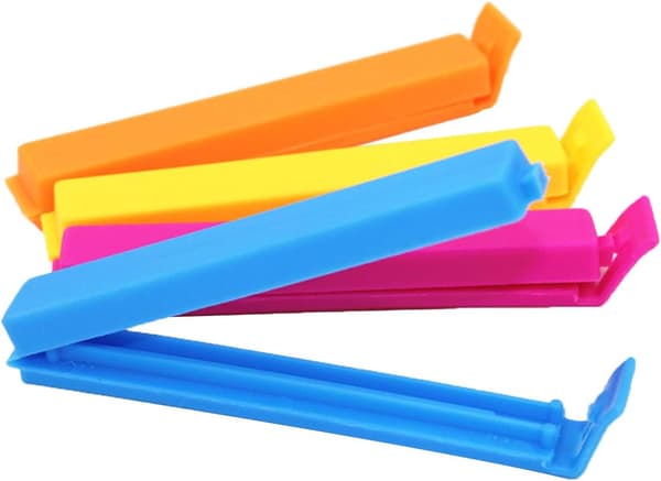 30 stk. Plastposeklemmer til snacks, lukkeklemme for poseforsegling