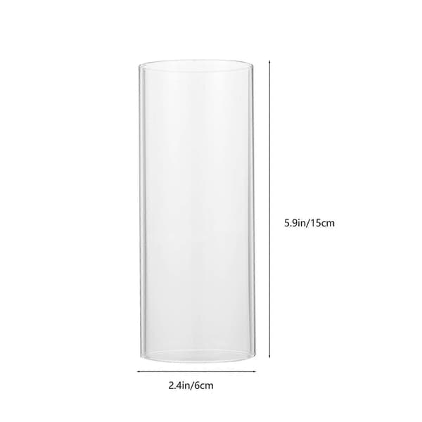 4st Transparenta Glas Hantverk Ljuslock Cylinder Ljuslock Dekorer