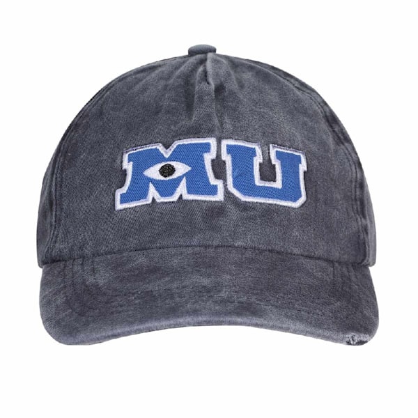 Monsters University Unisex Vuxen Logo Baseball Cap En Storlek Grå Grey One Size