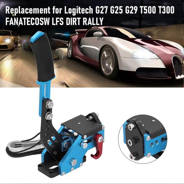 14-bits PC USB Håndbrems Blå Erstatning for Logitech G27 G25 G29 T500 T300 Fanatecosw Lfs Dirt Rally