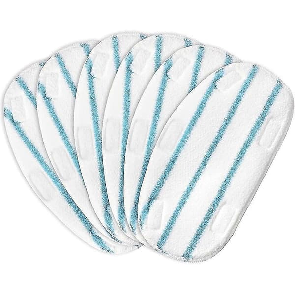 6-pak Mikrofiber Udskiftningsklude til Dampmoppe Kompatible med Pursteam Thermapro 10-i-1 Mop Ac