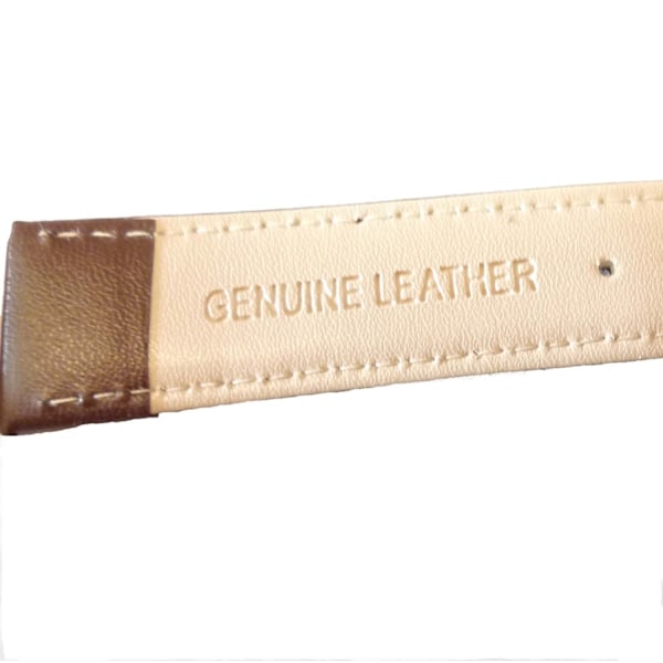 Klockarmband pu-läder Brunt 20mm