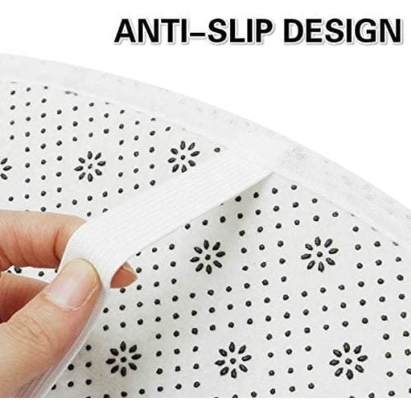 Miljövänlig Badrumsensemble, Mjuk Flanell Duschdraperi Set med Halkfria Mattor, PVC-nätbotten för Snabb Torkning, Integritetsskydd & Hållbar