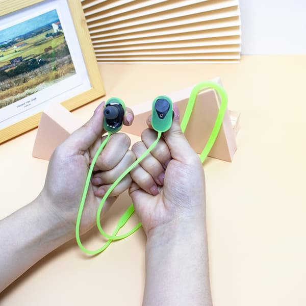 Anti-tabt øretelefonrem Praktisk silikonehals omkring Bluetooth