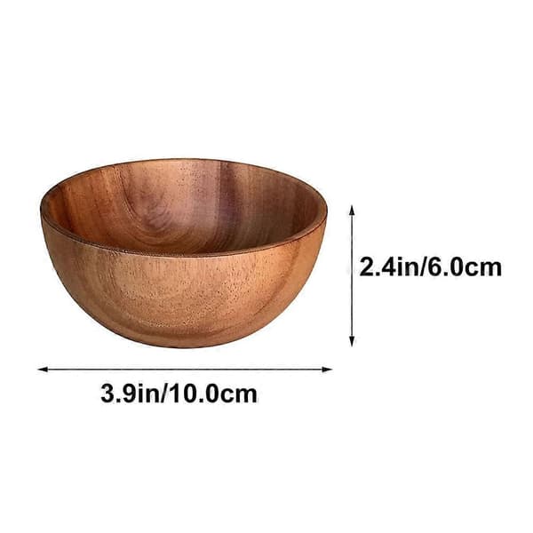 1 stk 10X6CM Praktisk Trebestikk Husholdningsfat Fruktskål Salatskål