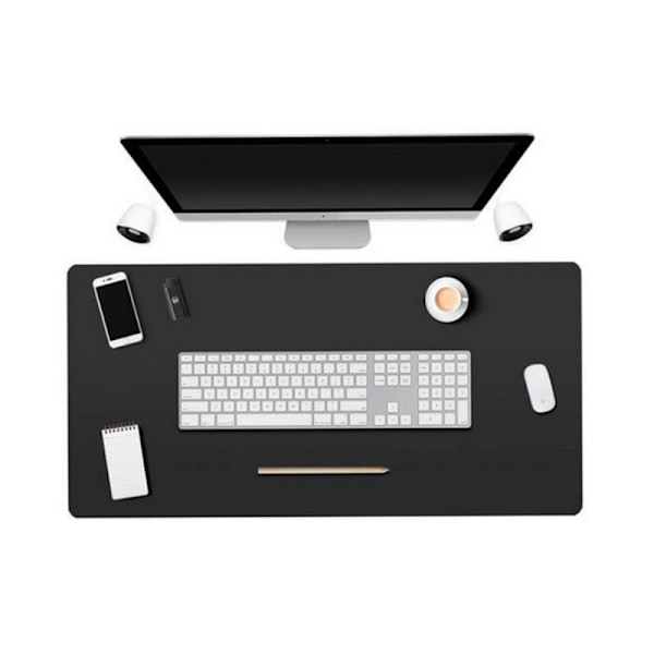 Stor Musmatta, PVC-läder - 45 x 90 cm Svart
