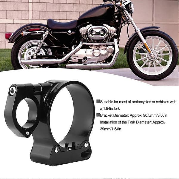 Sort aluminium sidemonteret speedometer flyttebeslag motorcykel modificeret tilbehør