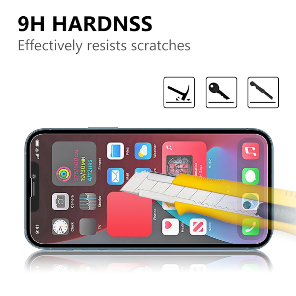 Skärmskydd iPhone 13 Pro Max 0.2mm Härdat Glas 2-Pack